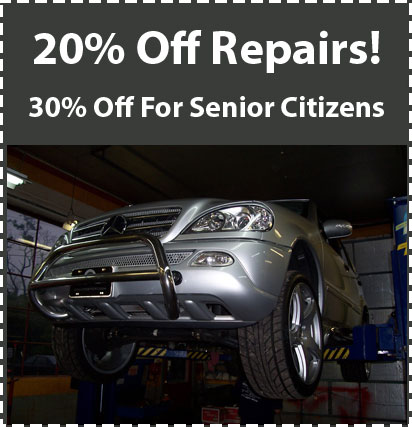 20 Percent Off All Repairs!